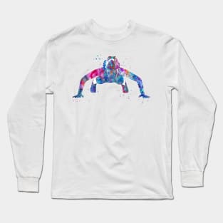 Woman doing pushups Long Sleeve T-Shirt